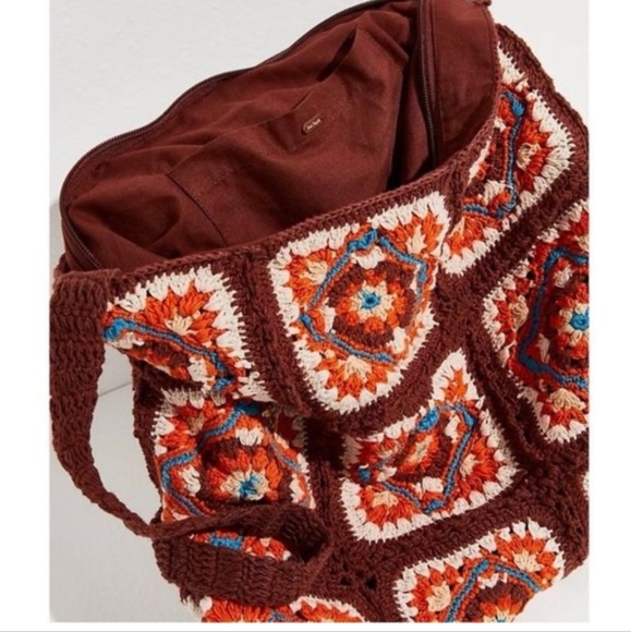 NWOT FREE PEOPLE CATCH ME CROCHET BOHO CROSSBODY BAG - Picture 8 of 13